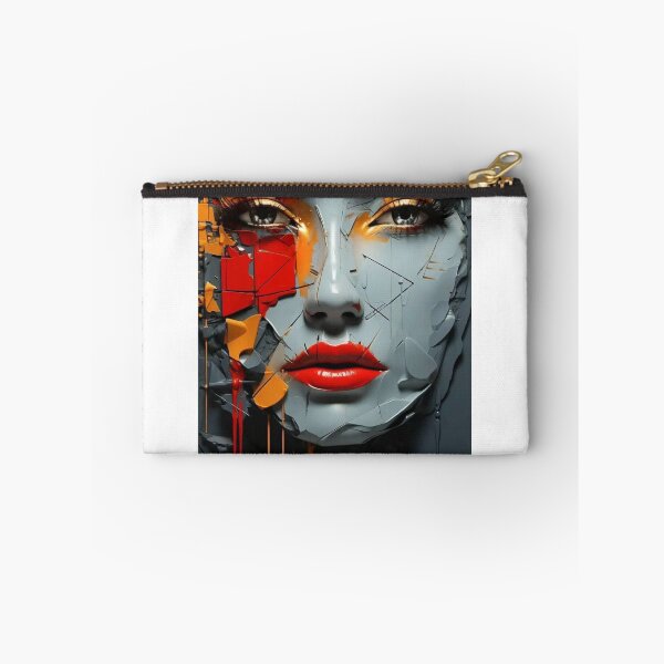 Item preview, Fragmented Beauty - Abstract Painted Face” designed and sold by WasemPrint.