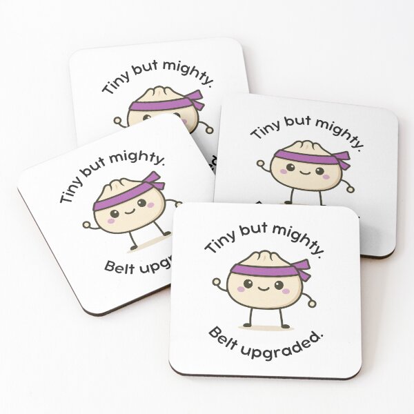 Item preview, Kawaii Martial Arts Purple Belt Dumpling Design for Karate, Taekwondo, BJJ, Tiny but Mighty, Belt Upgraded  designed and sold by Polishthestone.
