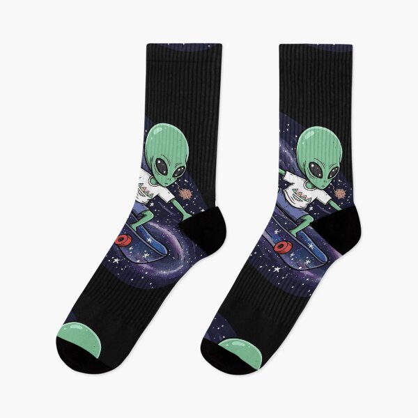 Item preview, Alien Skateboarding Through Space Design by EgyApe designed and sold by egyape ⭐⭐⭐⭐⭐.