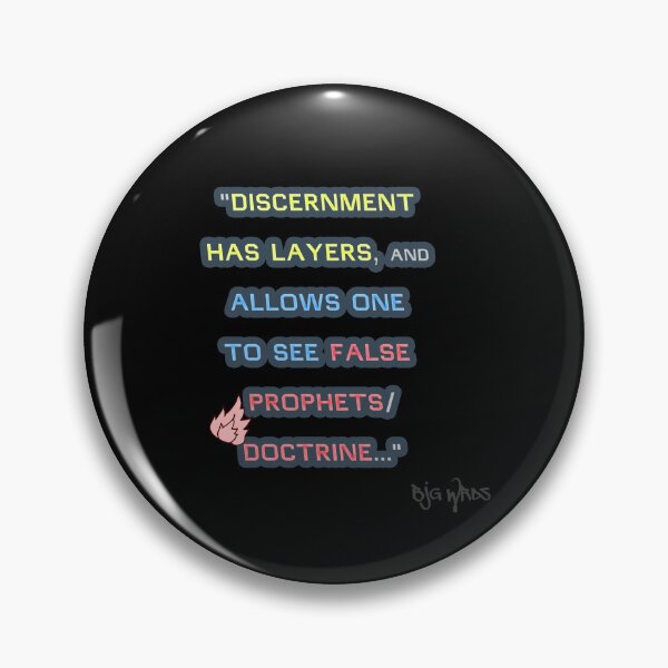 Item preview, "DISCERNMENT ..." Quote 5/05/2025 designed and sold by BJGWRDS.