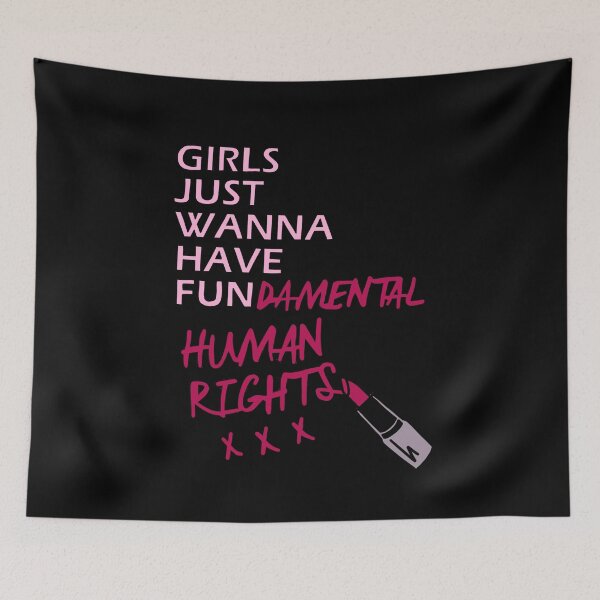 Item preview, Girls Just Wanna Have Fundamental Human Rights designed and sold by Jennifer Adair.