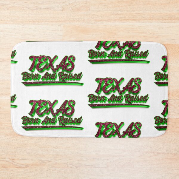 Item preview, TEXAS Born And Raised | Pink Glitter/Lime Green  designed and sold by Dezign Kingz.