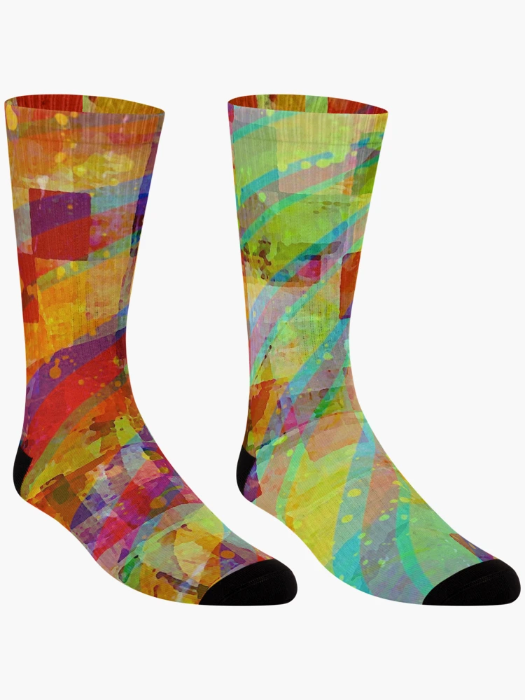 Thumbnail 3 of 5, Socks, Abstract Patterns designed and sold by ViaARTfactory.