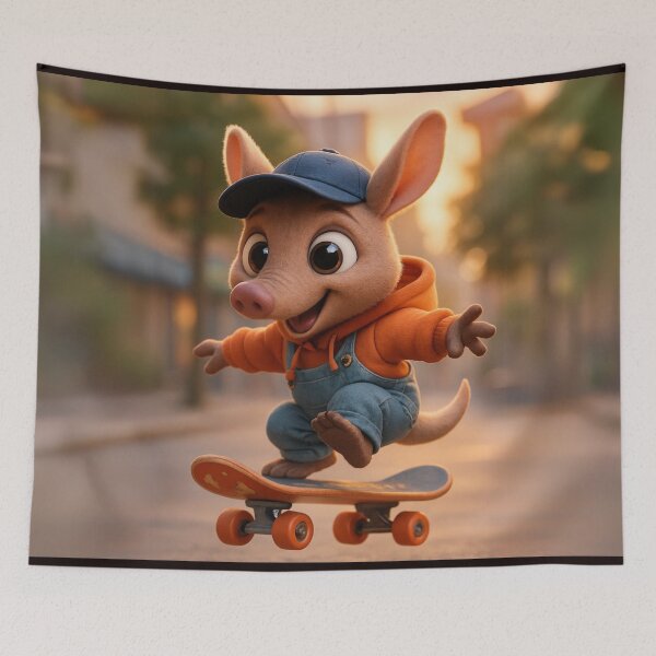 Item preview, Skater Aardvark designed and sold by Sillytoe.
