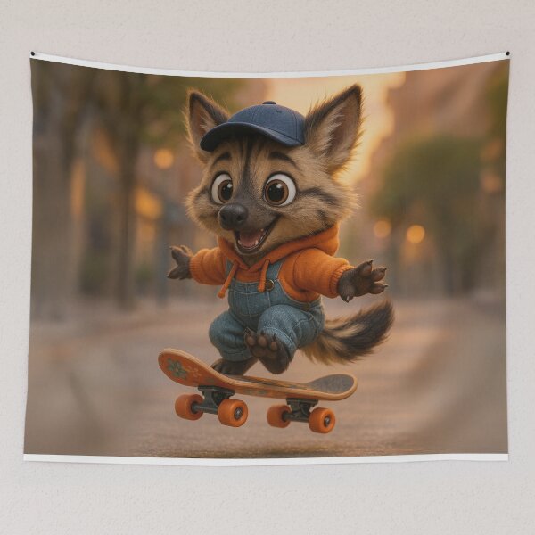 Item preview, Skater Aardwolf designed and sold by Sillytoe.