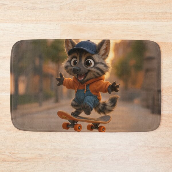 Item preview, Skater Aardwolf Pup designed and sold by Sillytoe.