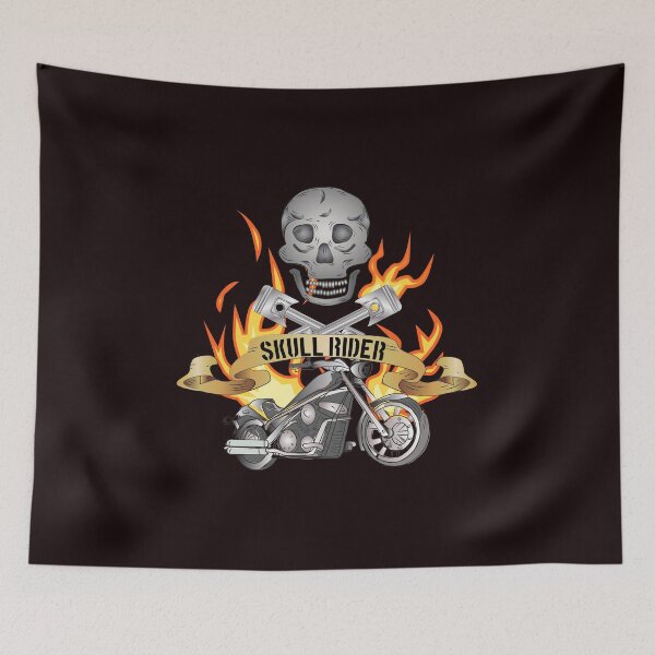 Item preview, Skull Rider Motorcycle Community Sign designed and sold by karyalangit.