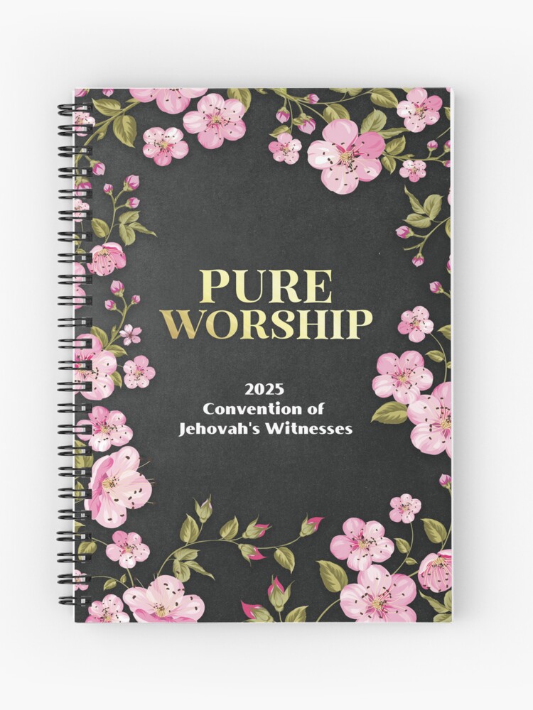 Thumbnail 1 of 3, Journal, Pure Worship 2025 Notebook Convention Of Jehovah's Witnesses for Pioneers JW Baptism Gifts designed and sold by stickersworld31.