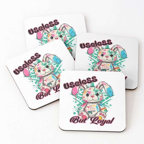 Item preview, USELESS BUT LOYAL Cute Bunny designed and sold by Brooke Jordan.
