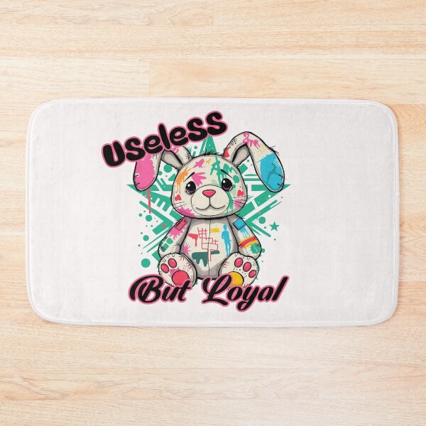 Item preview, USELESS BUT LOYAL Cute Bunny designed and sold by Brooke Jordan.