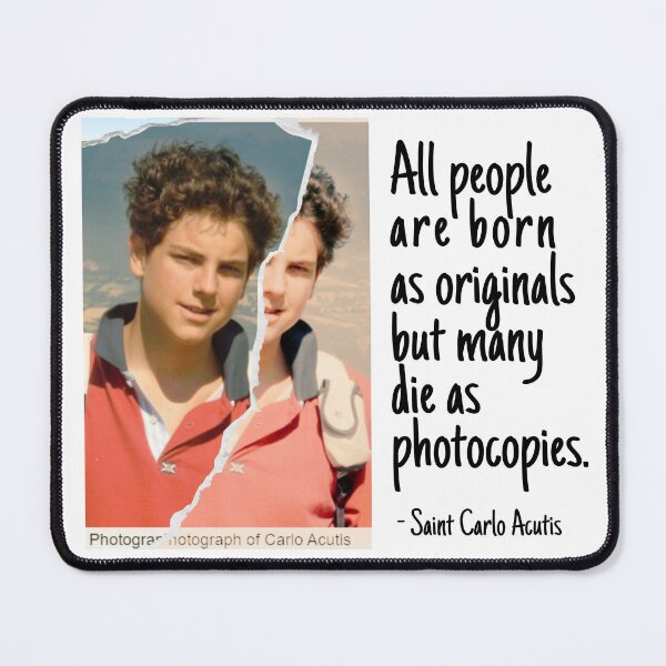 Item preview, St. Carlo Acutis Canonization People Born As Originals designed and sold by PaperDreamPod.
