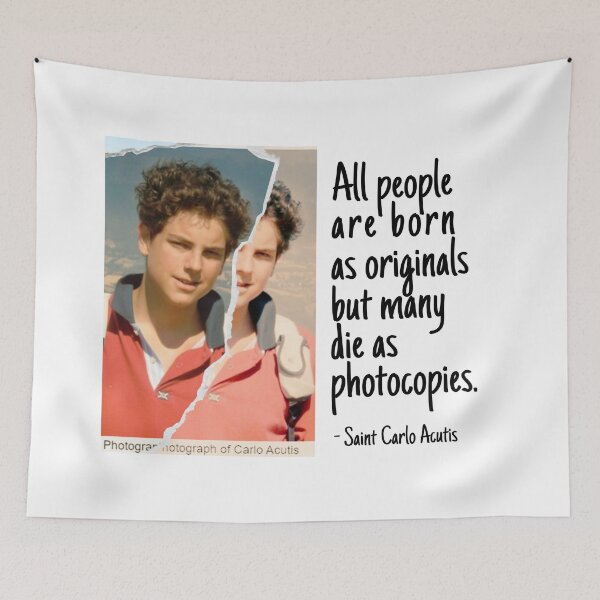 Item preview, St. Carlo Acutis Canonization People Born As Originals designed and sold by PaperDreamPod.