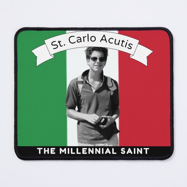 Aperçu de l'œuvre St. Carlo Acutis, La canonisation millénaire du saint créée et vendue par PaperDreamPod.