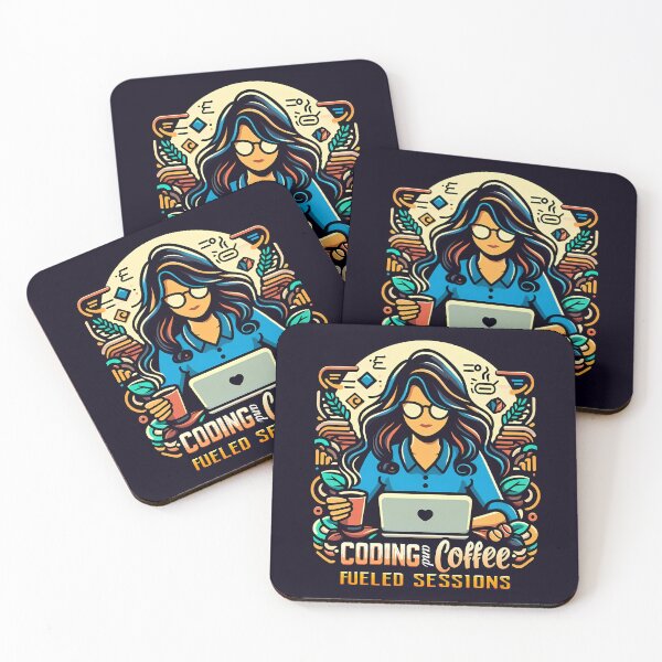 Item preview, Coding and Coffee Fueled Sessions, typography designed and sold by maxmaj.