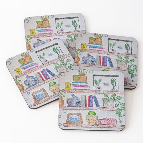 Item preview, Betta Fish Themed Shelves designed and sold by cinemou-art.