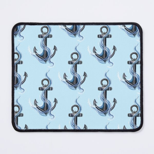 Item preview, Anchor & Ocean Waves (Version 2) designed and sold by Scarlet Swan.