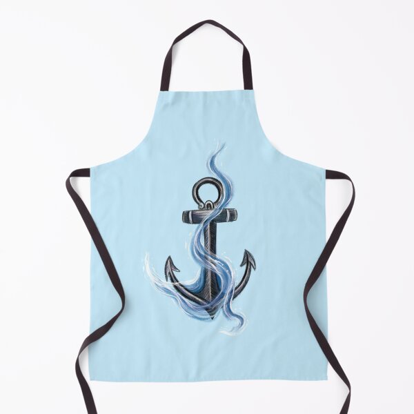 Item preview, Anchor & Ocean Waves (Version 2) designed and sold by Scarlet Swan.