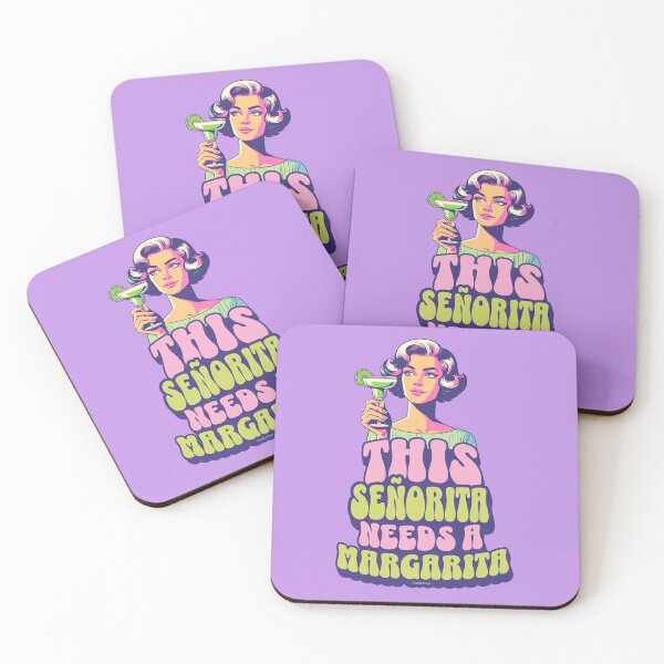 Item preview, This Señorita Needs a Margarita Groovy Retro Drinking Funny designed and sold by Tiendita-Arroyo.
