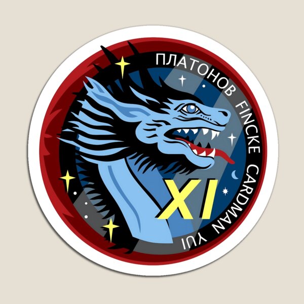 Aperçu de l'œuvre space mission patch dragon emblem sticker créée et vendue par AndenSol.