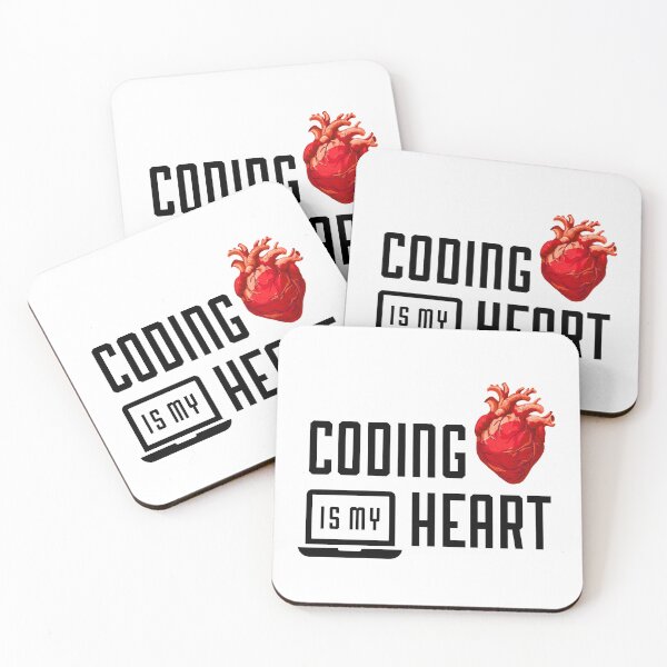 Item preview, Coding is My Heart – Passionate Programmer Design designed and sold by Psycho-Crazy.