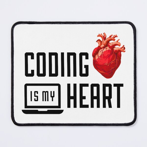 Item preview, Coding is My Heart – Passionate Programmer Design designed and sold by Psycho-Crazy.