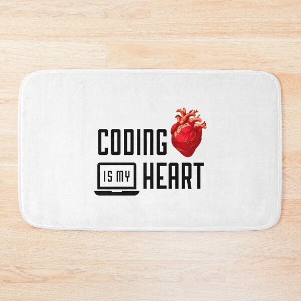 Item preview, Coding is My Heart – Passionate Programmer Design designed and sold by Psycho-Crazy.
