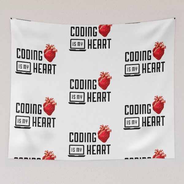 Item preview, Coding is My Heart – Passionate Programmer Design designed and sold by Psycho-Crazy.