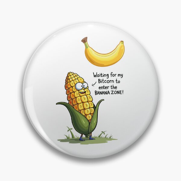 Item preview, Bitcorn Banana Zone – Crypto Corn Meme designed and sold by BeamiCreations.