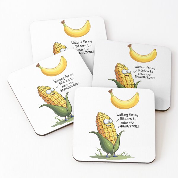 Item preview, Bitcorn Banana Zone – Crypto Corn Meme designed and sold by BeamiCreations.