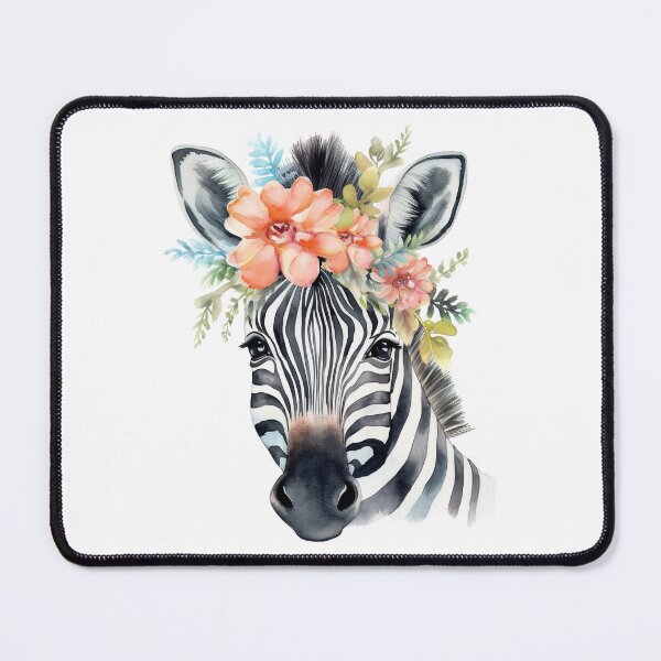 Item preview, Floral Head Piece on Zebra A beautiful Chronic Illness Ehlers Danlos Syndrome EDS designed and sold by adesignworld.