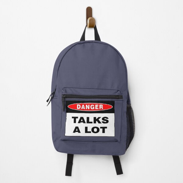 Item preview, Danger Sign: Talks A Lot, Safety, Warning, Hazardous designed and sold by AASparksDesigns.