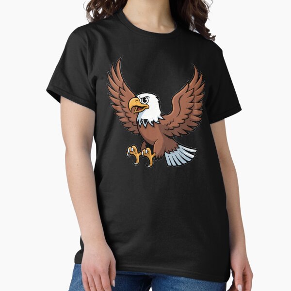 Item preview, Cartoon Bald Eagle coming in for landing designed and sold by jblume1964.