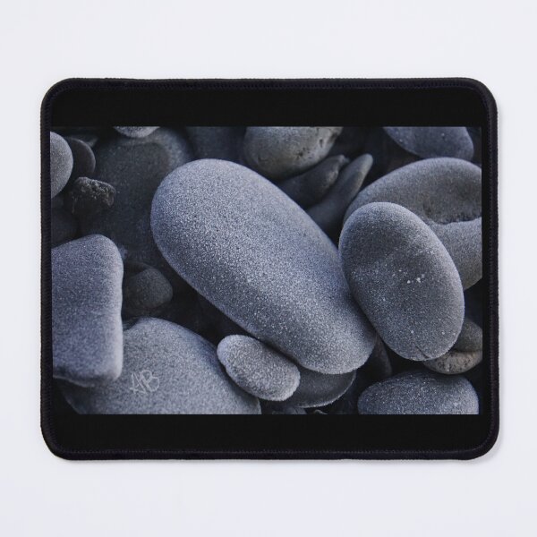 Item preview, Frosty rocks on a beach  designed and sold by The Alaskan Artist.