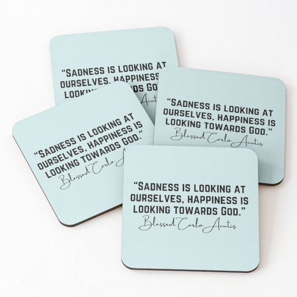 Item preview, Sadness is Looking at Ourselves by Blessed Carlo Acutis designed and sold by PaperDreamPod.