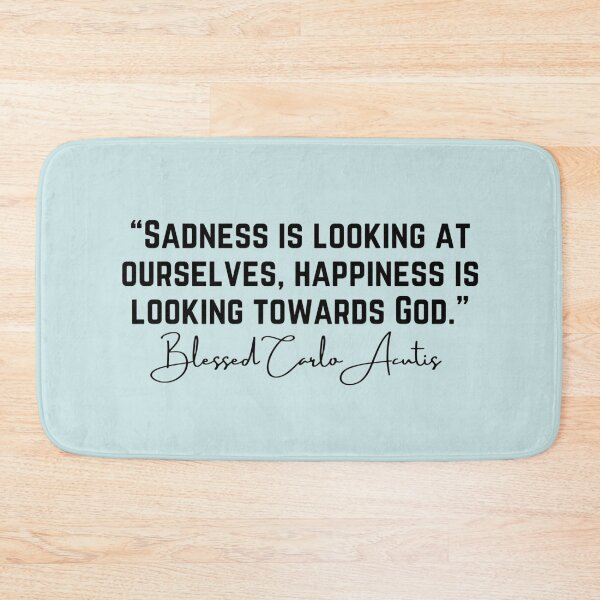 Item preview, Sadness is Looking at Ourselves by Blessed Carlo Acutis designed and sold by PaperDreamPod.