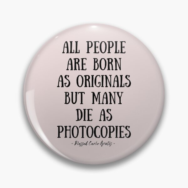 Item preview, Saint Carlo Acutis Canonization All People Are Born Originals designed and sold by PaperDreamPod.