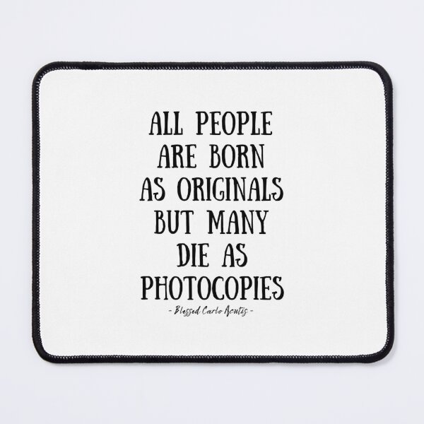 Item preview, Saint Carlo Acutis Canonization All People Are Born Originals designed and sold by PaperDreamPod.