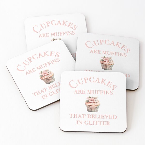 Item preview, Cupcakes Are Muffins That Believed in Glitter – Sweet & Sassy Baking Quote designed and sold by KatelynMitalski.