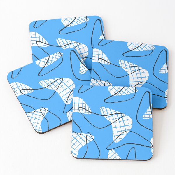 Item preview, Blue And White Mid-Century Modern Abstract Designs designed and sold by DEC02.
