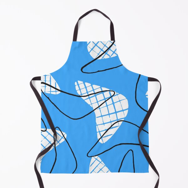 Item preview, Blue And White Mid-Century Modern Abstract Designs designed and sold by DEC02.