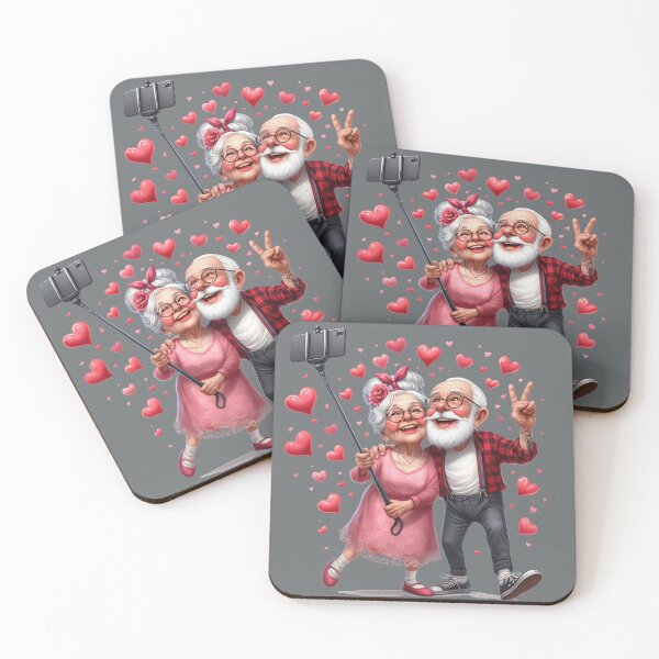 Item preview, Old Couple influencers celebrating friendship! designed and sold by fribabywonder.