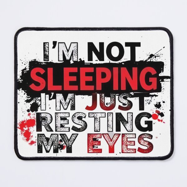 Item preview, Resting My Eyes – Grunge Text Graphic Tee designed and sold by ARTReMi.