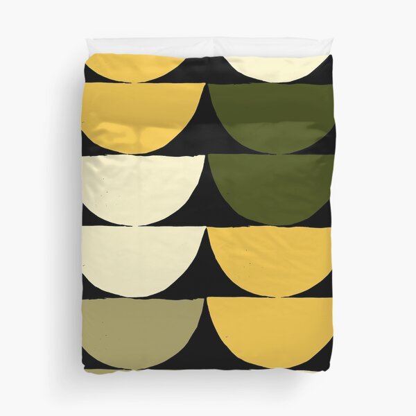 Item preview, Mid-Century Modern Yellow, Green, Cream Half-Circle Pattern designed and sold by DEC02.