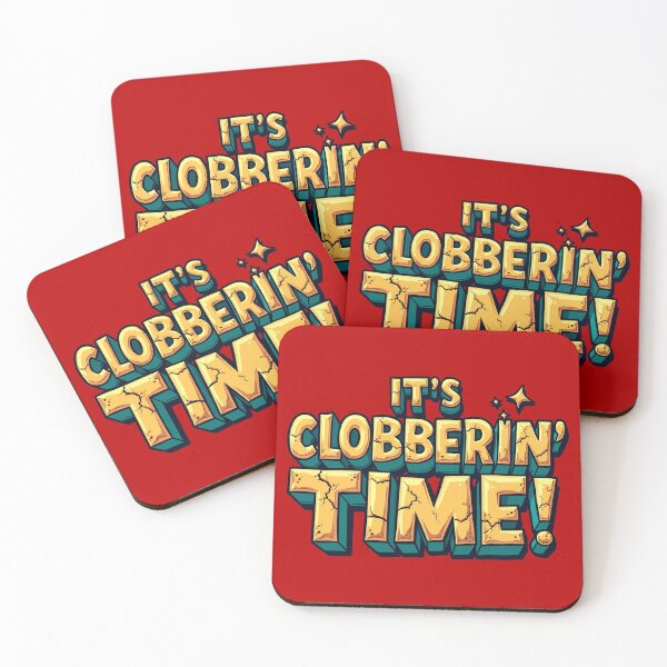Item preview, Clobberin’ Time – Retro Smash Shout designed and sold by Scott Black.