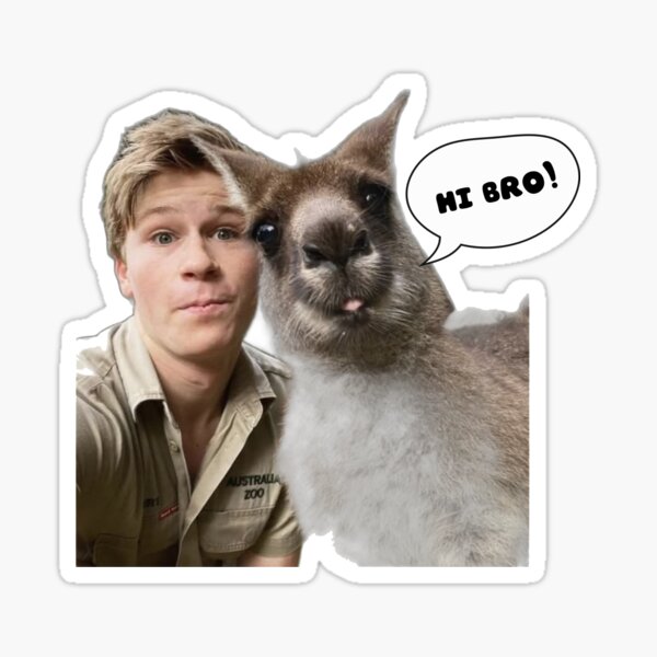 Item preview, robert irwin with kangaroo designed and sold by YONKO STORE.