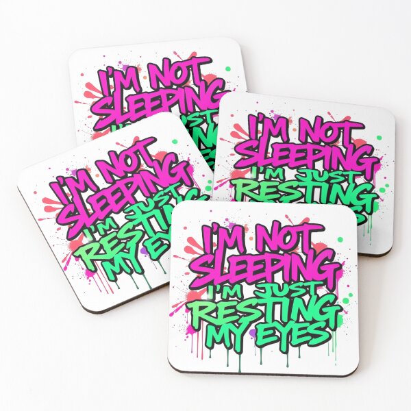 Item preview, I'm Not Sleeping – Retro 70s Typography designed and sold by ARTReMi.