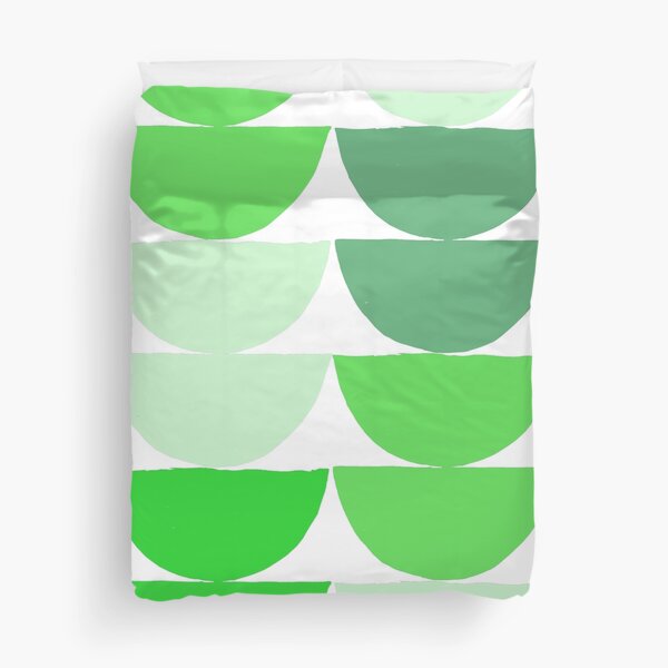 Item preview, Mid-Century Modern Green And Lime Half-Circle Pattern designed and sold by DEC02.