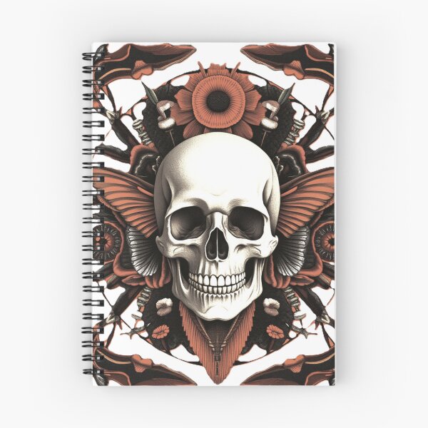 Item preview, Vintage Gothic Skull & Butterfly – Dark Floral Mandala Art designed and sold by Dark-Circuit-Haven.