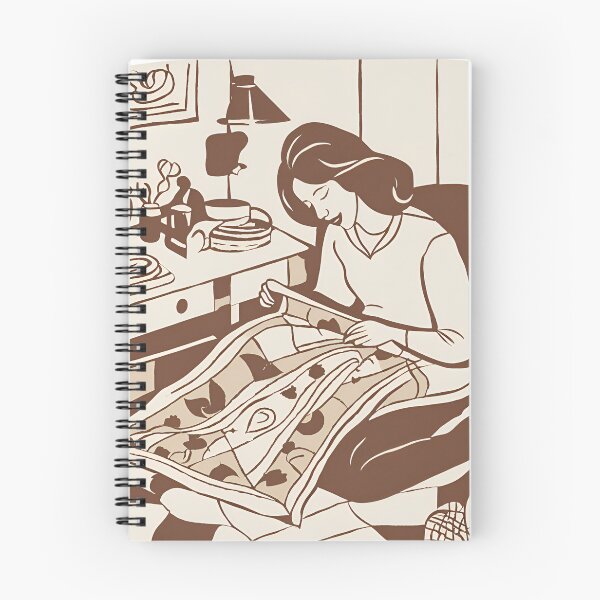 Item preview, Mom Quilting In Her Cute Cozy Room - Quilting Lover designed and sold by Wiss2Arts.