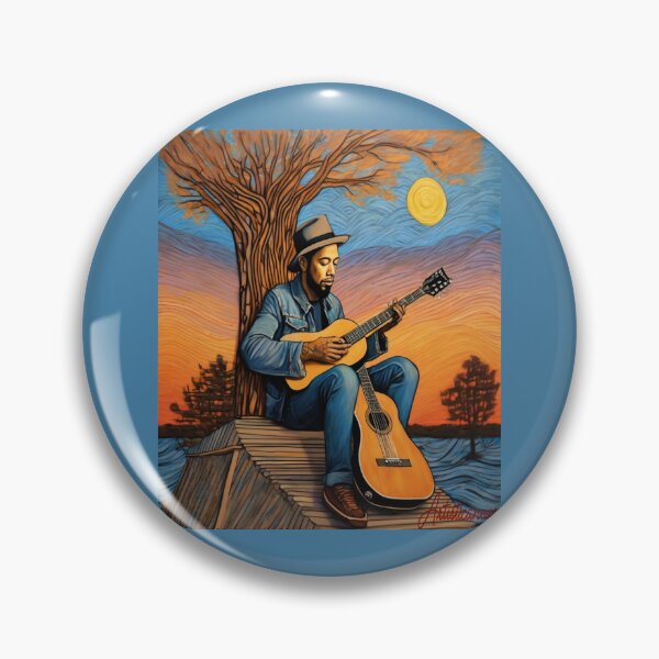 Item preview, "Harmonies at Dusk: Ben Harper's Musical Reverie" designed and sold by Artisticanvas.